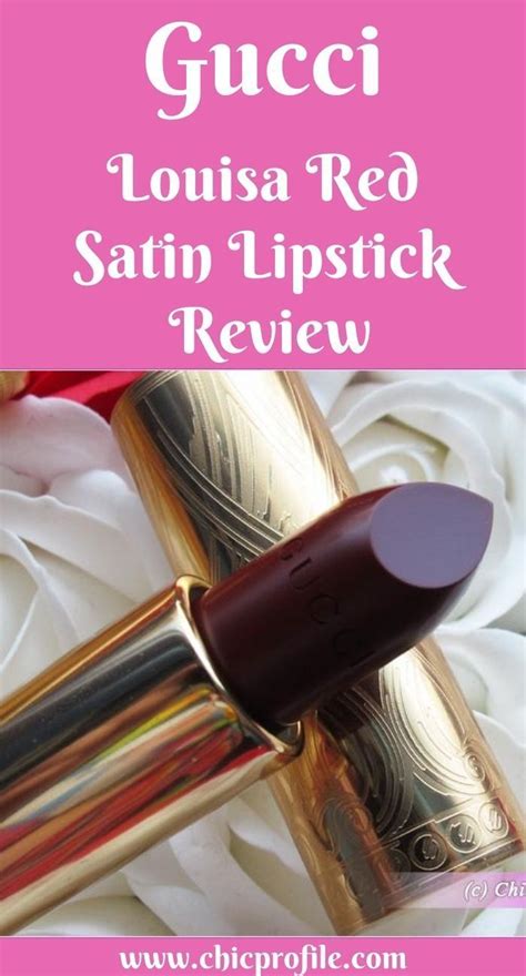 Gucci Louisa Red (506) Satin Lipstick Review, Swatches, 